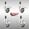 Service Caster 3 Inch 316SS Gray Poly Swivel 1-1/8 Inch Expanding Stem Caster Lock Brake, 2PK SCC-SS316TTLEX20S314-PPUB-2-S-2-118 - alternate 5